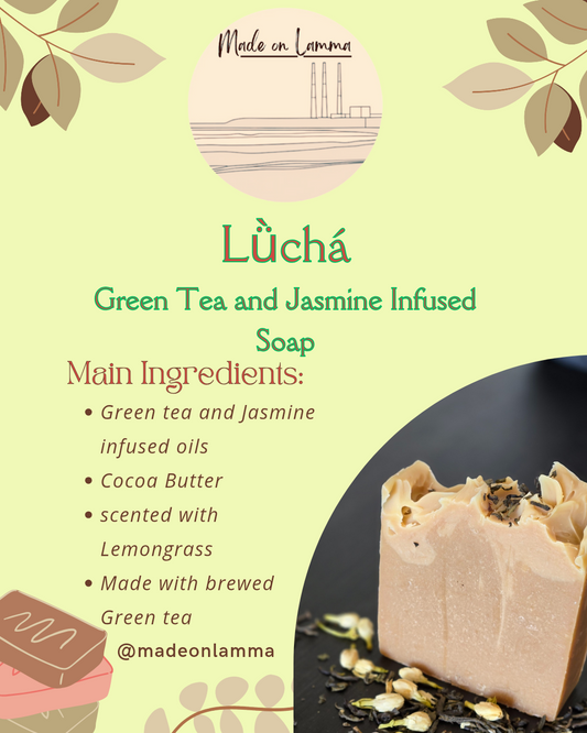 Lǜchá — Green Tea & Lemongrass Soap